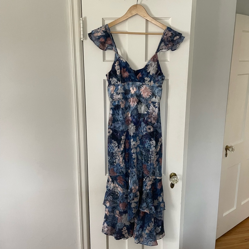 NWT - Hutch Blue Floral Dress | Anthropologie